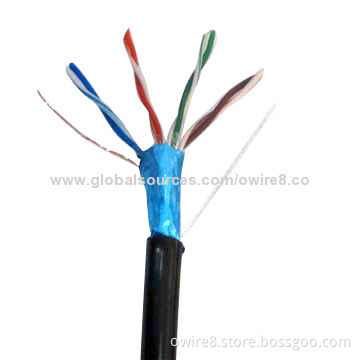FTP Shield Twister Pair Cable, 305m/100ft, UL, CE, RoHS Marks